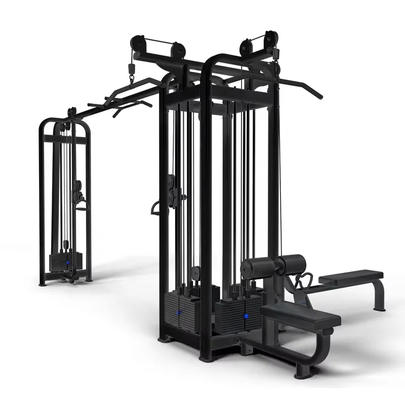 Commercial Professional Iron & Metal 5-Station Multi-Function Jungle Gym Set