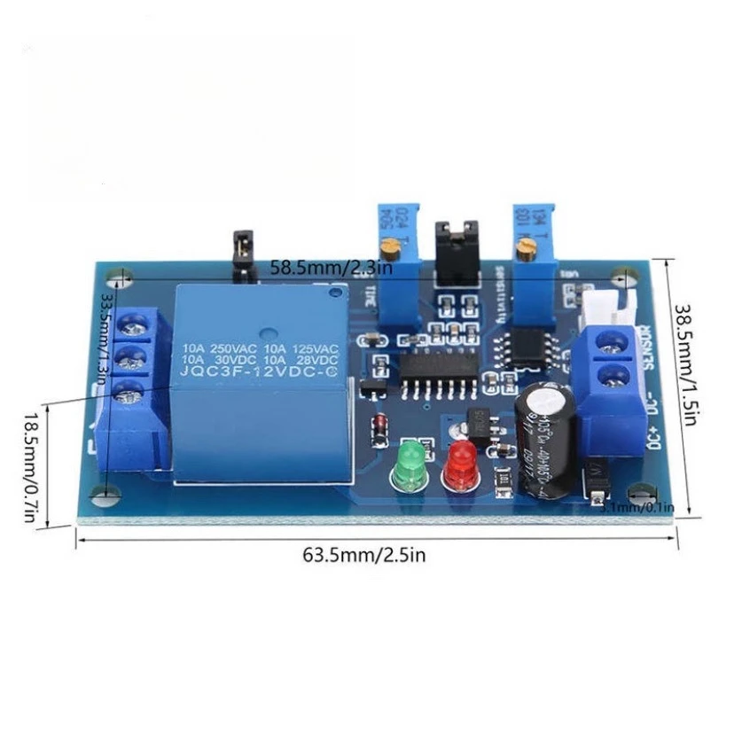 Photodiode Sensor Relay Module Light Control Adjustable Delay Switch Photo Sensing 5V 12V for Arduino Automation