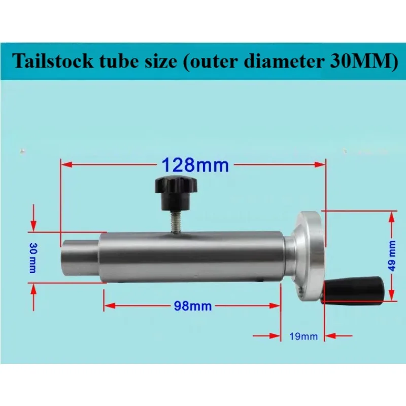 Drilling Tailstock Live Center Silver Metal with Claw for Mini Lathe Machine Revolving Centre Accessories Chuck