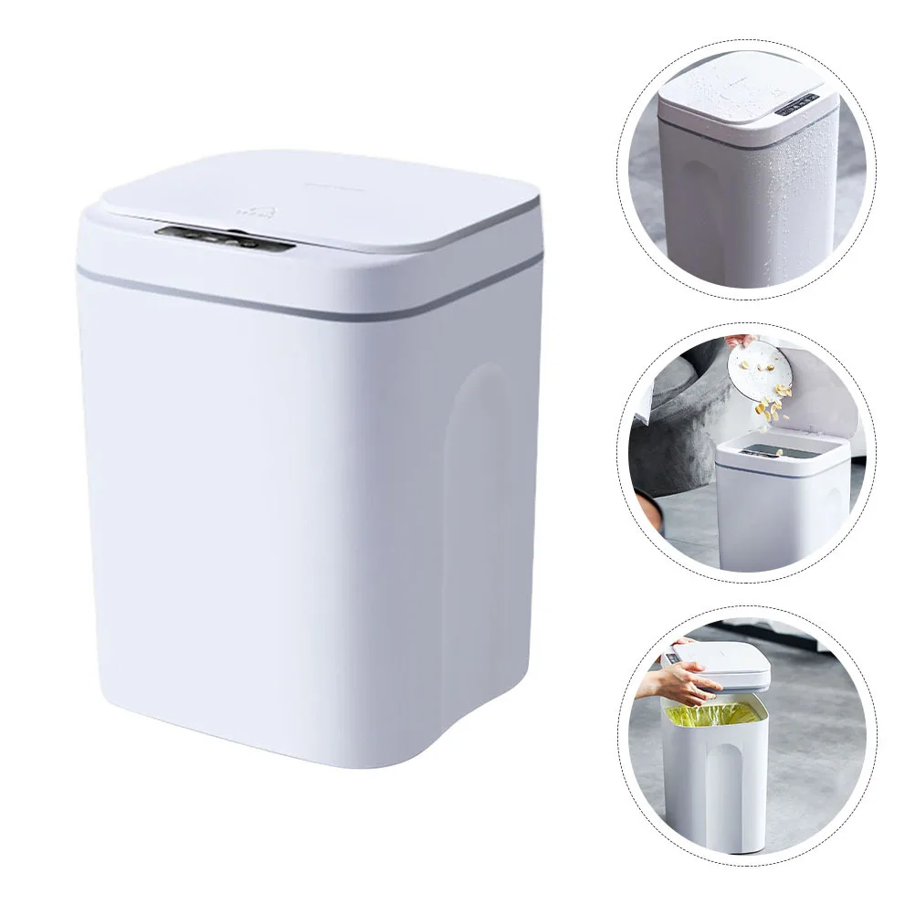 

1Pcs Automatic Induction Trash Can USB Rechargeable Smart Sensor Dustbin Large Capacity Silent Waste Storage for Living Room
