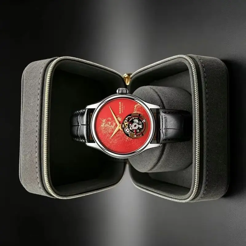 China Daily Merchandise Beijing Fanzhi Watch Joint Model Men's Manual Mechanical Tourbillon Watch Year of The Horse