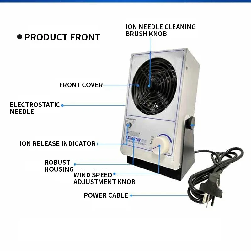 SL001 ion fan assembly line static eliminator workbench/container/circuit board static elimination 110V/220V automatic voltage