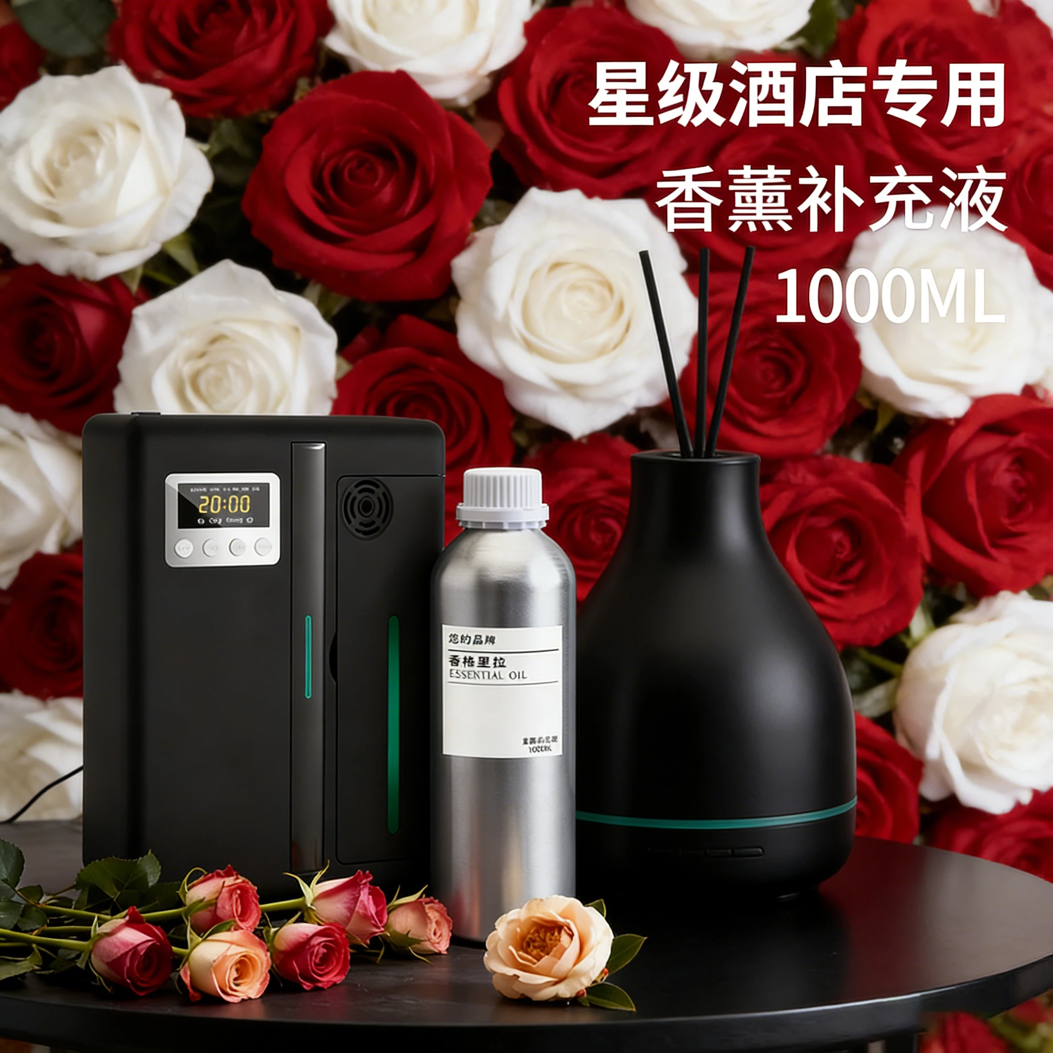 Hot Sale 100ml/1000ml Aromatherapy Essential Oil Aroma Diffuser Refill Long Lasting Home Office Fragrance Air Freshener