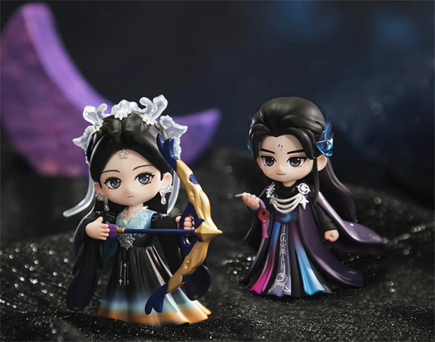 In Stock Bai Yue Fan Xing Moonlight Mystique Official Bai Lu Bai Shuo Ao Ruipeng Fan Yue PVC Figure Figurine Model Doll Toy