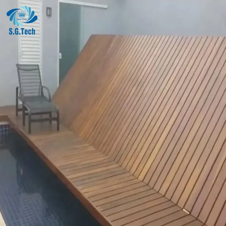 

Water Crown Automatic Folding Pool Cover for Standing Playing & Sitting-Pool Accessory