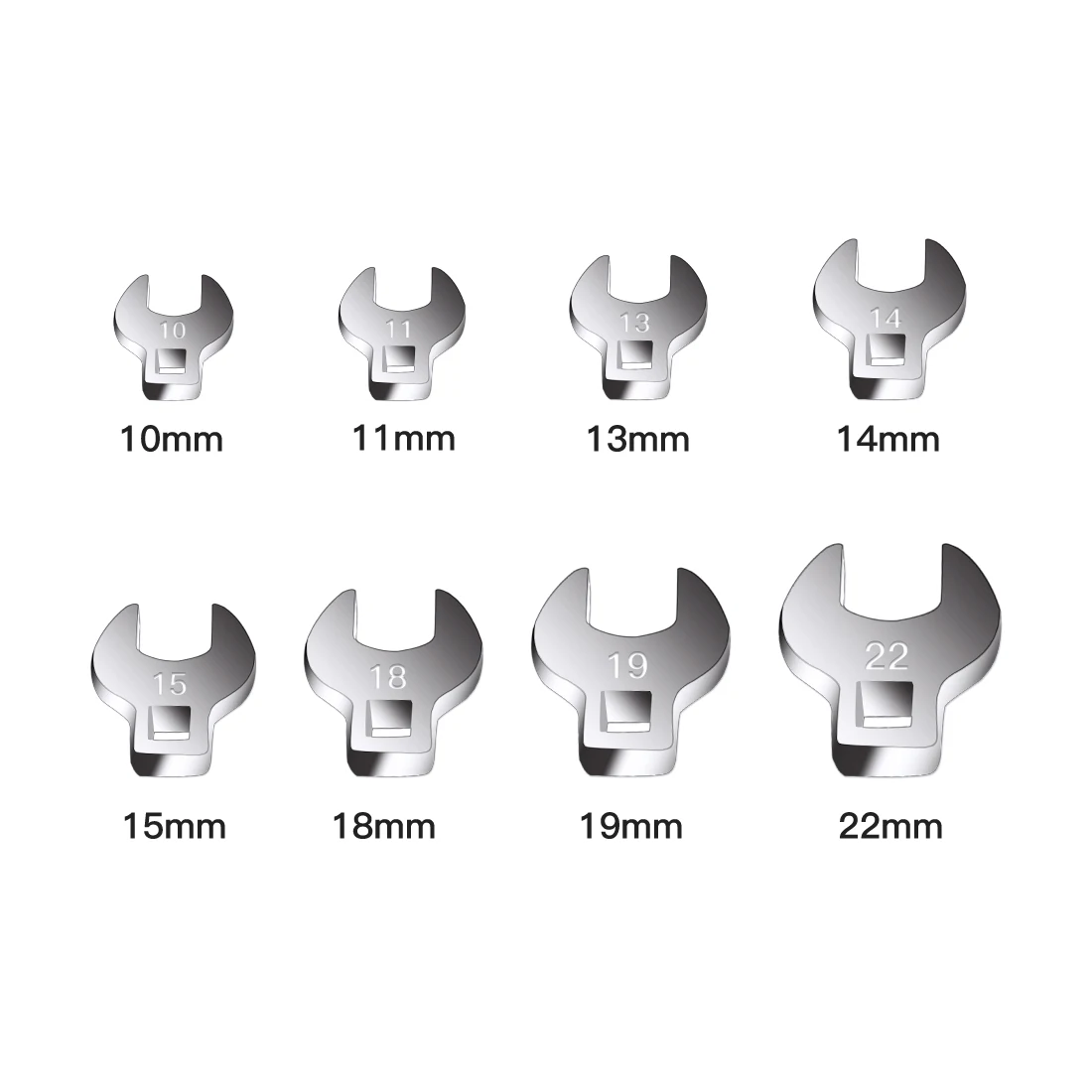 MacWorkTools manico per chiave a cricchetto a 45 denti e Set di chiavi a piede di porco da 8 pezzi da 3/8 pollici strumenti professionali metrici/SAE