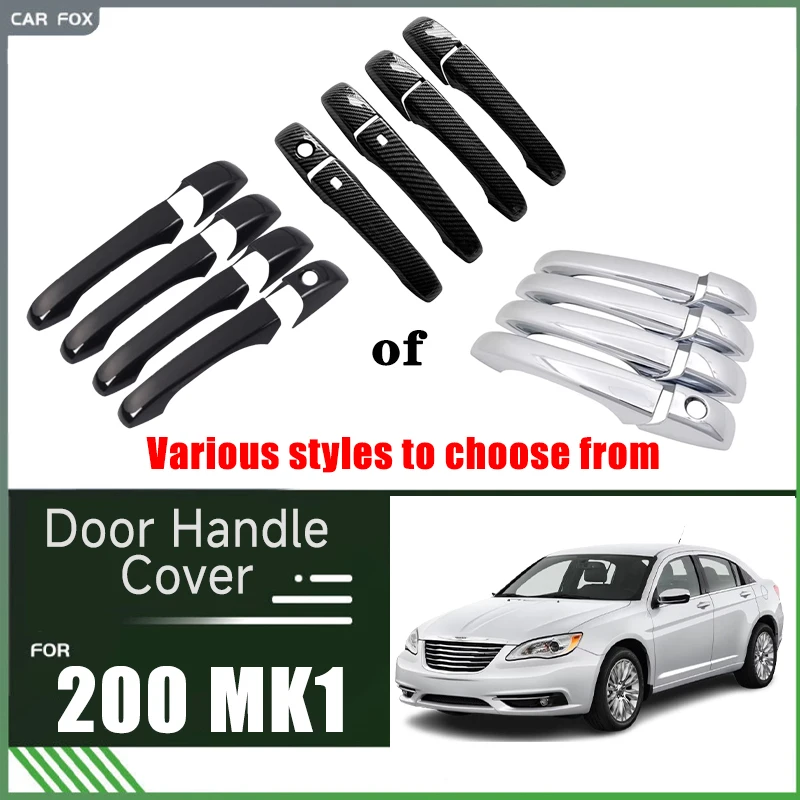 

Door Handle Covers for Chrysler 200 MK1 Lancia Flavia 2011~2014 Chrysler Sebring JS 2007~2010 ABS Accessories Stickers Rustproof