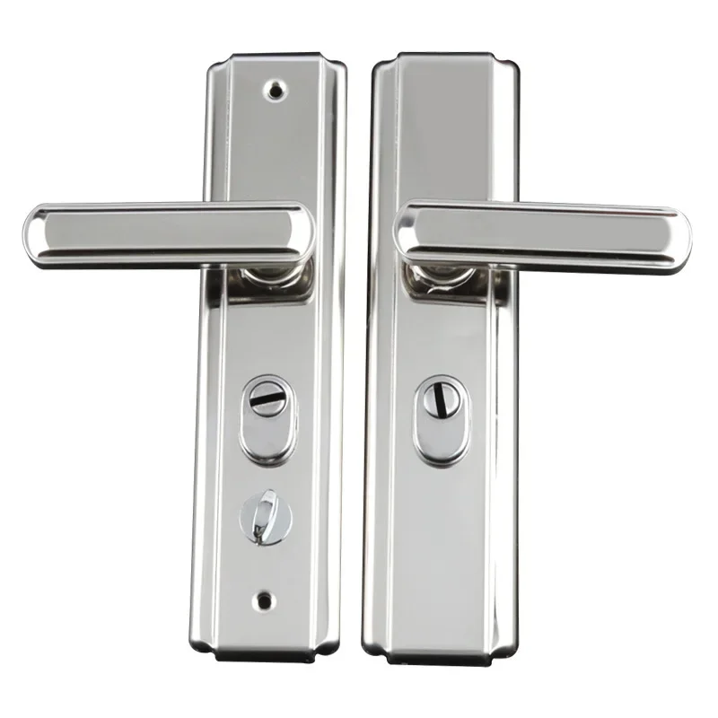 Multi Function Stainless Steel Anti-theft Entrance Gate Lock Plate Anti-explosion Security Thicken Widen Lock Handle Plate
