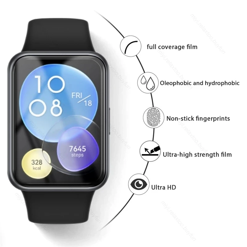 For Huawei watch Fit2 Screen Protector 3D PMMA Curved Edge HD Full Coverage Film