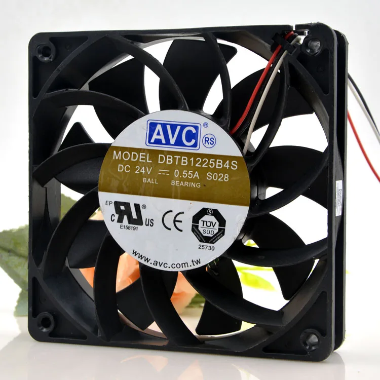 

Вентилятор охлаждения AVC DBTB1225B4S 12 см 12025 24 В 0,55 А с максимальным расходом воздуха