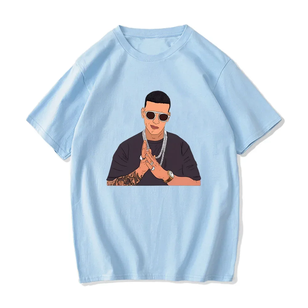 Daddy Yankee T-shirts Hip Hop Graphic Printing Tee-shirt Summer Round Neck Cotton Tshirts Streetwear Camisetas Hombre Men Women