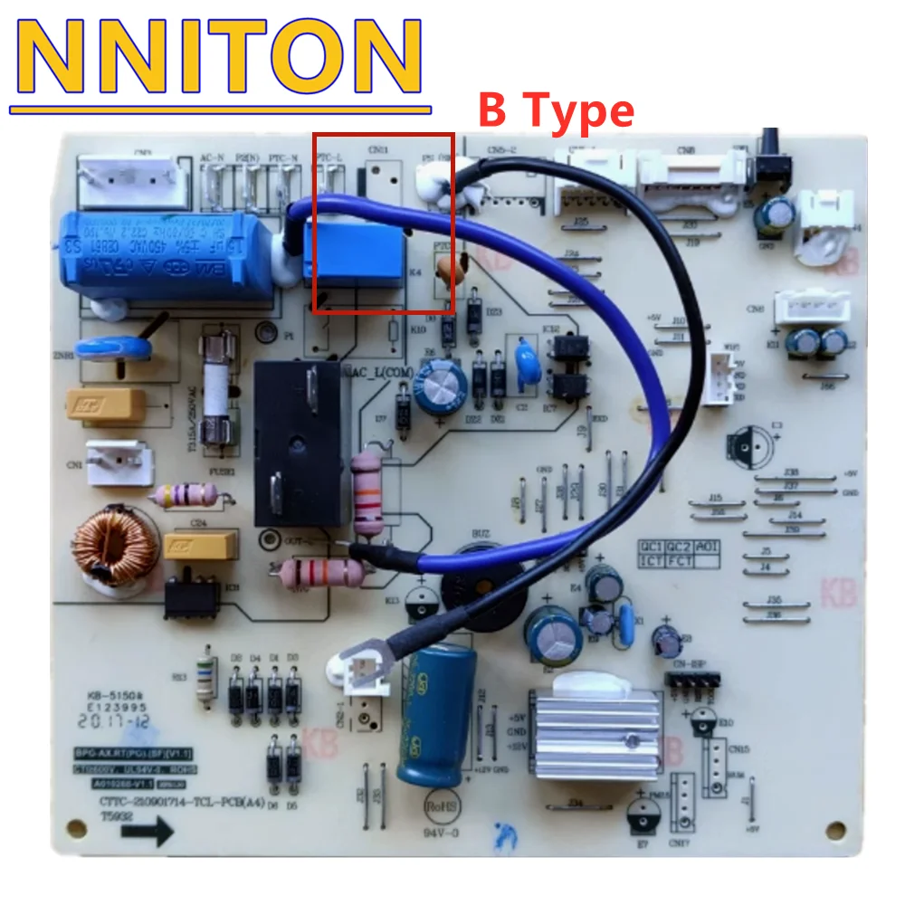 New BPG-AX.RT(PG) A010268-V1.1 CTTC-210901714-TCL-PCB T5932 KB-5150 CEM-1(KB) Fontaine air conditioner board