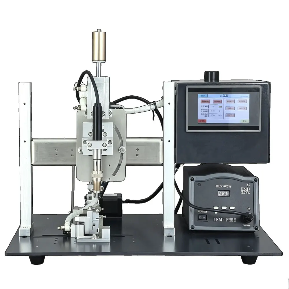 

Полуавтоматическая паяльная станция для пайки печатных плат, авиационных разъемов и светодиодных лент
