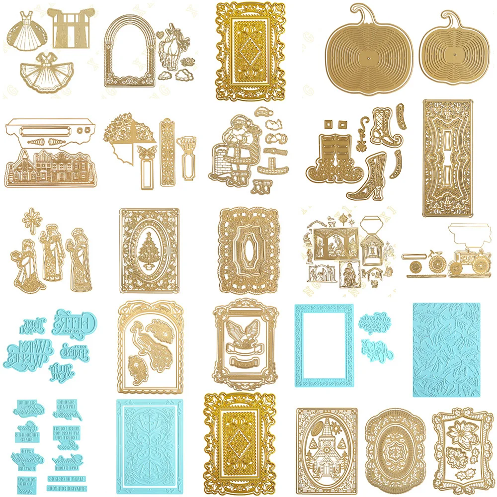Weihnachtsdorf Halloween Kürbis Neue Metallstanzformen für DIY-Bastelarbeiten, Grußkarten, Scrapbooking, Prägung