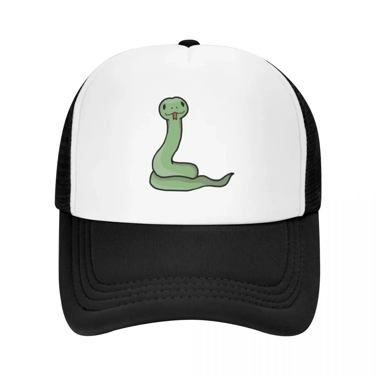 Cute and Happy Green Snake Baseball Cap fishing hat Uv Protection Solar Hat sun hat western Golf Women Men's