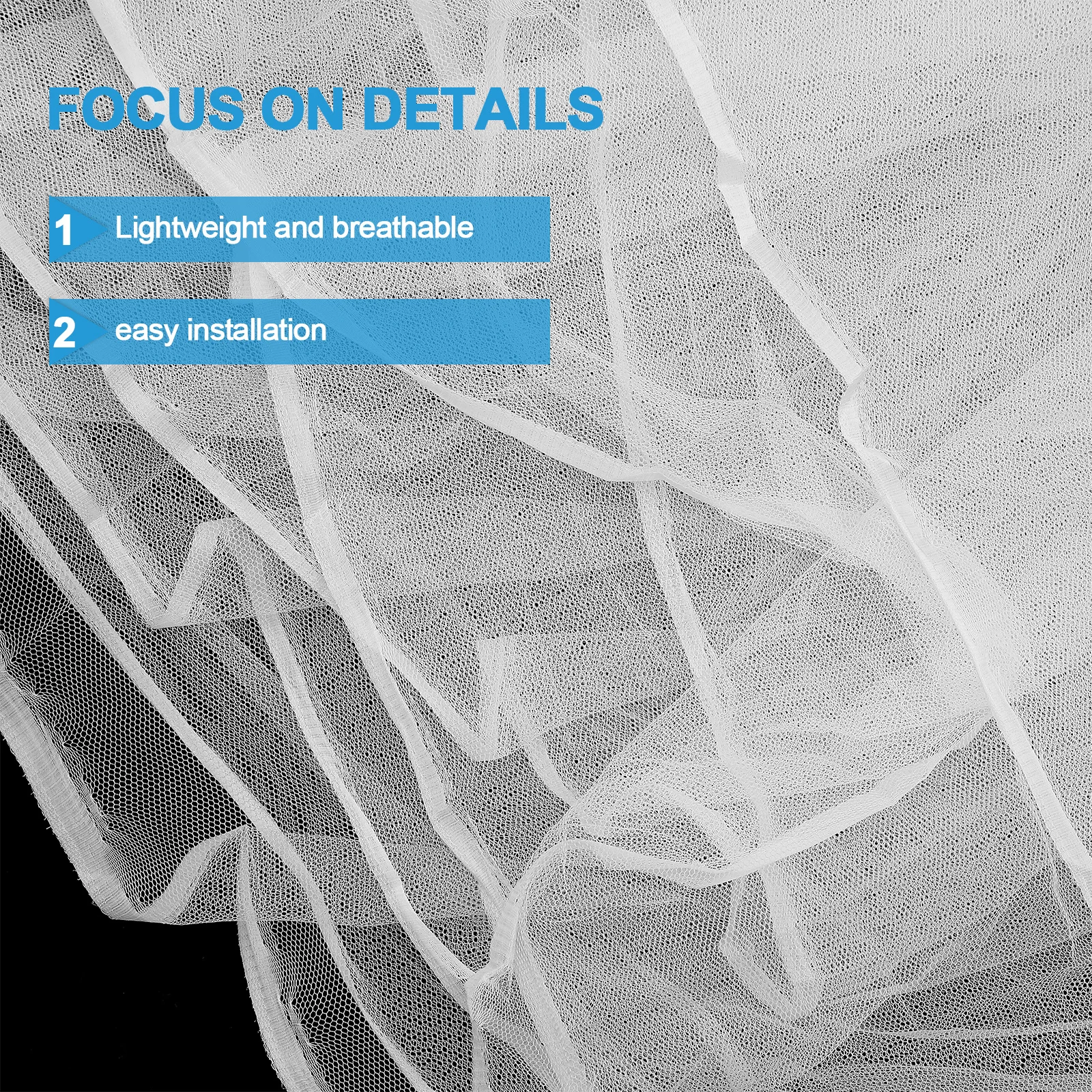 

Наружная однодверная москитная сетка, дышащая полиэфирная сетка, сетка для зонта для сада, патио, навес, сетка, экран, простая установка