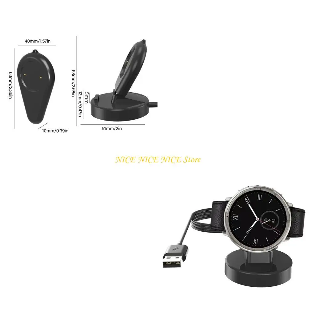 

E0BB Легкие эффективные магнитные разъемы Умные часы быстрого зарядного стойки Адаптер мощности подходит для устройства Active 2