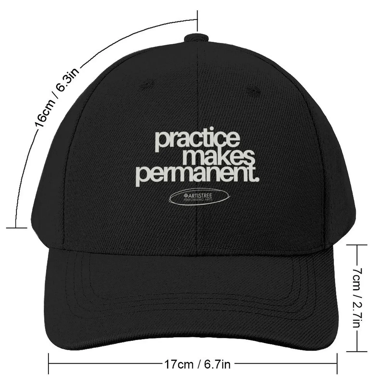 Practice Makes Permanent Baseball Cap foam party Hat Mountaineering New In Hat Elegant Women's Hats Men's