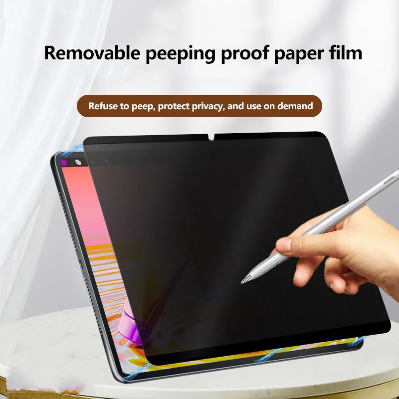 

Removable Anti-spy Privacy Screen Protector For OnePlus Pad Pro 12.1 Pad2 Go 11.35 Pad11.61 Anti-peep Paper Film