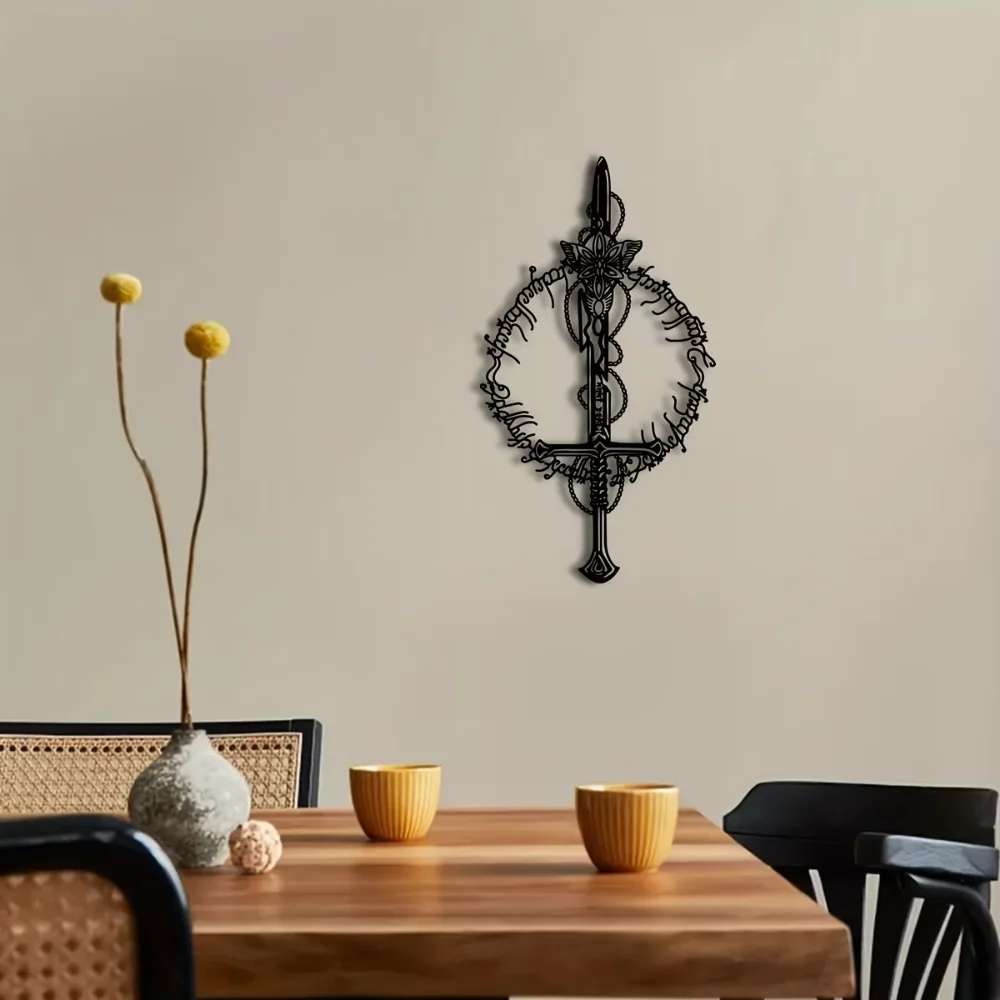 Magic Kingdom Metal Wall Art - Mystical Ring King Theme, Iron Art for Home & Office, Perfect Gift for Him or Housewarming
