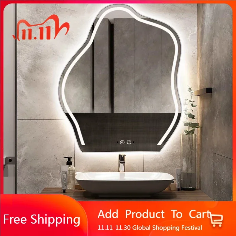 

Aesthetic Irregular Mirror Korean Luxury Compact Cosmetics Aesthetic Korean Mirror Traffic Living Room Spiegels Home Product