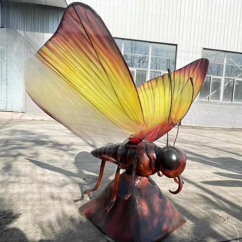 Animated theme park world insect animation model automatically