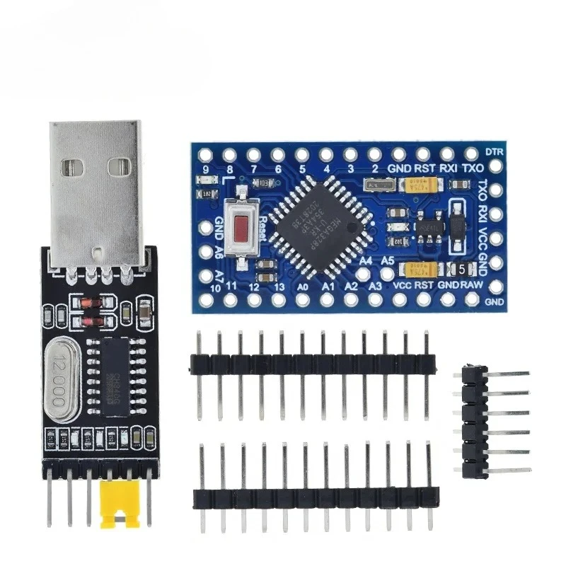 Pro mini Atmega328P Pro Mini 328 Mini ATMEGA328 3.3V 8MHz 5V 16Mhz Ch340g CP2102 FT232RL driver for Arduino Compatible Nano