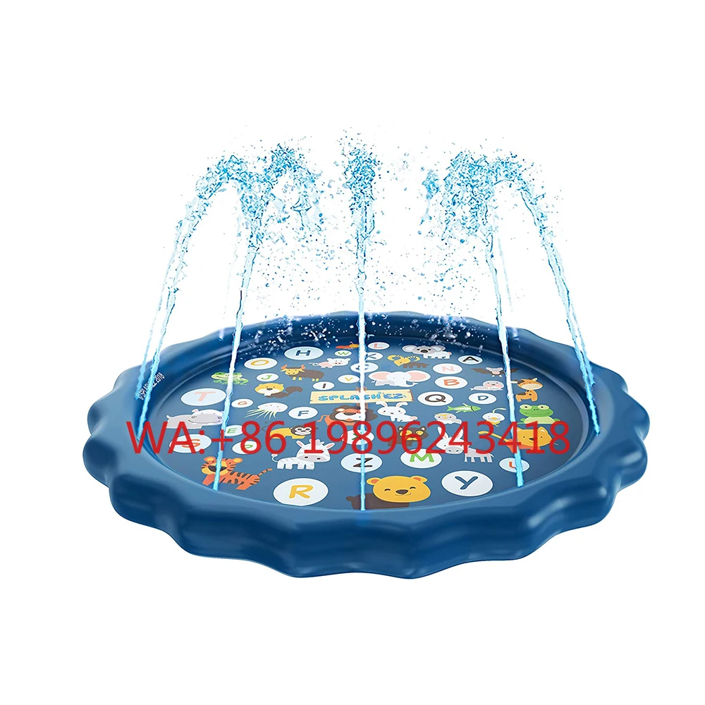 

Factory Wholesale 60" Diameter Inflatable Splash Pad Outdoor Party Sprinkler Splash Play Mat Water Amusement Facility