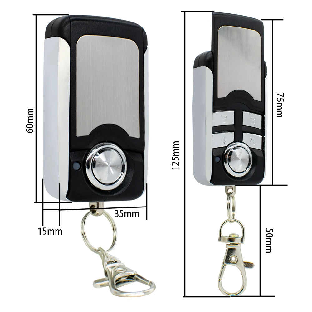 Imagem -06 - Garagem Controle Remoto Portão Abridor de Porta Keychain Hormann 868mhz Série bs Hss4 Hse1 Hse2 Hse4 Hsp4 Hsd2 Hs1 Hs4 Hs5 10 Pcs