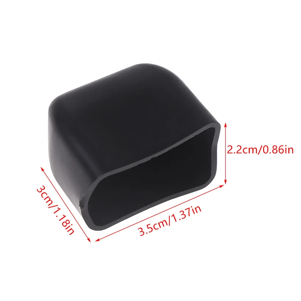 4 Packs Silicone Roof/ Rack End Caps/ For Car Cargo Crossbars Weather Resistant Luggage Rack Accessories Black 3.5x3x2.2cm