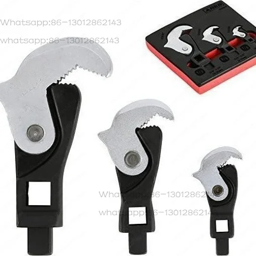 Torque wrench ratchet movable opening steel eagle beak transfer crescent head plug hook
