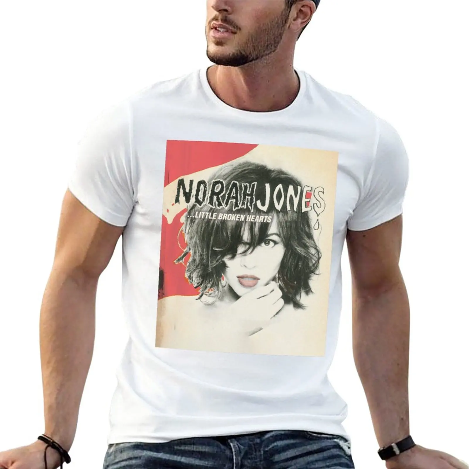 

New NORAH JONES - LITTLE BROKEN HEARTS T-Shirt Short sleeve tee oversized t shirt t-shirts man boys t shirts men clothings