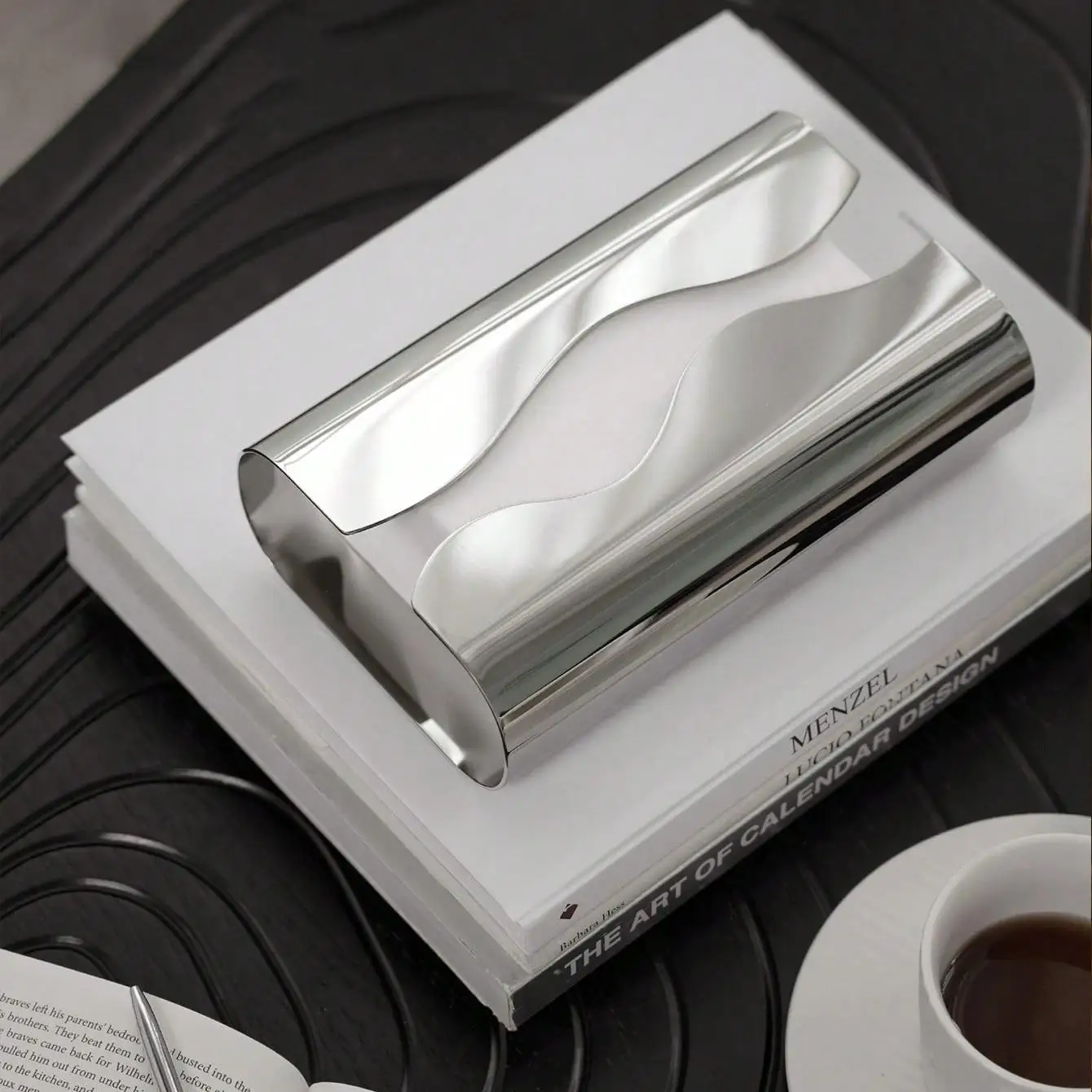 Nordic Stainless Tissue Case Mirror Napkin Holder Silvery Napkin Box Desktop Tissue Box Table Decoration Kitchen Accessories