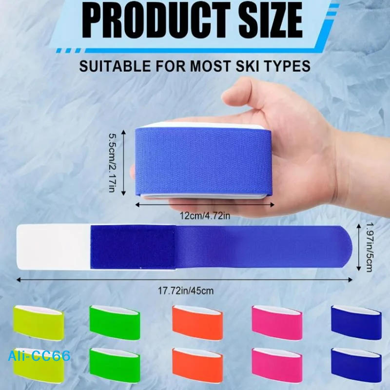 

【C】4pcs Ski Straps - Nylon Snowboard & Sled Fixing Belts | Portable Outdoor Ski Board Accessories For Easy Transport And Storage