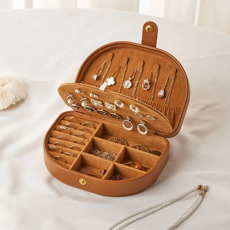 Vintage-Schmuckschatulle-Organizer, Schreibtischaufbewahrung mit mehreren Fächern für Halsketten, Ringe, Ohrringe, exquisite Organizer-Box