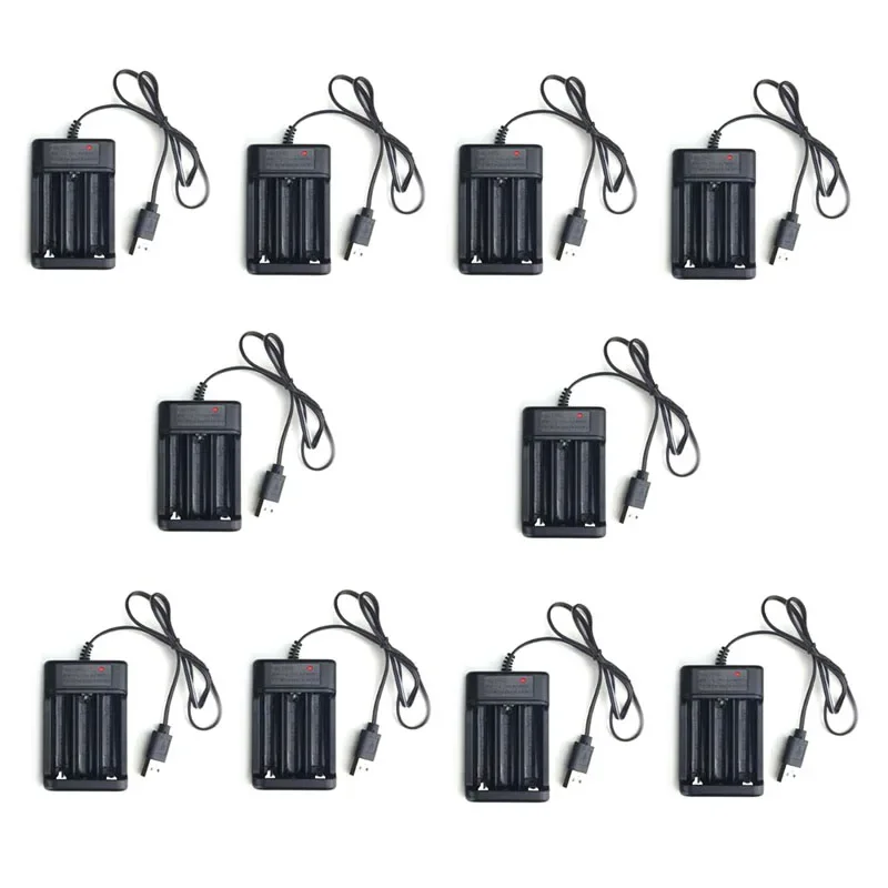 

Lot 10PCS USB 3 Slots Output DC 5V Input 3.6V 250mAh Charger for Rechargable NI-MH NI-CD Lithium-ion AA Battery