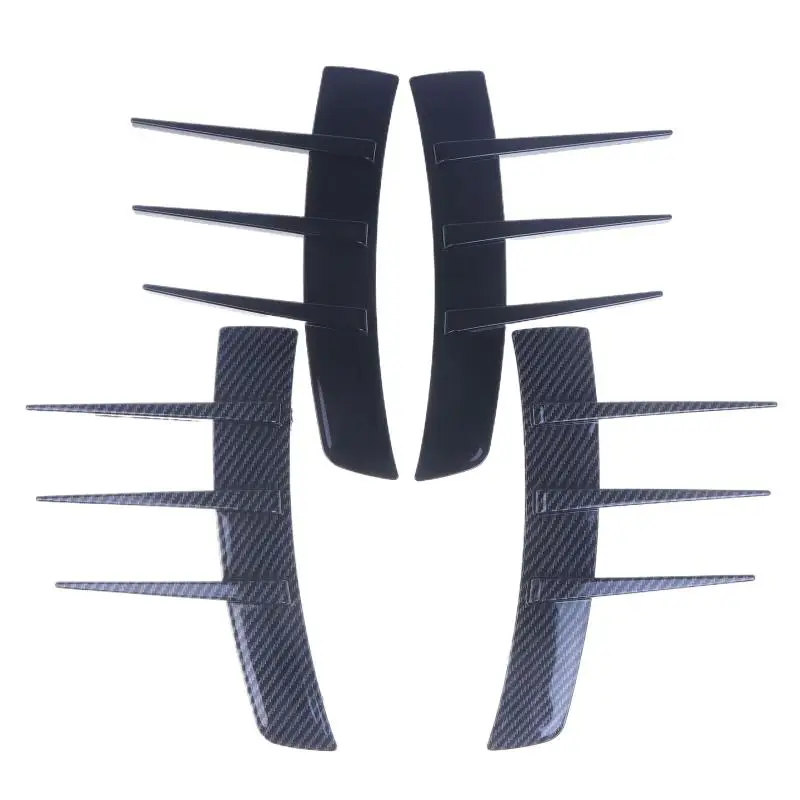 2 قطعة المصد الأمامي تنفيس ملصق باب السيارة الجانب تعديل نموذج بطة نوع الفاصل مجموعة أجزاء العملة الخارجية #3