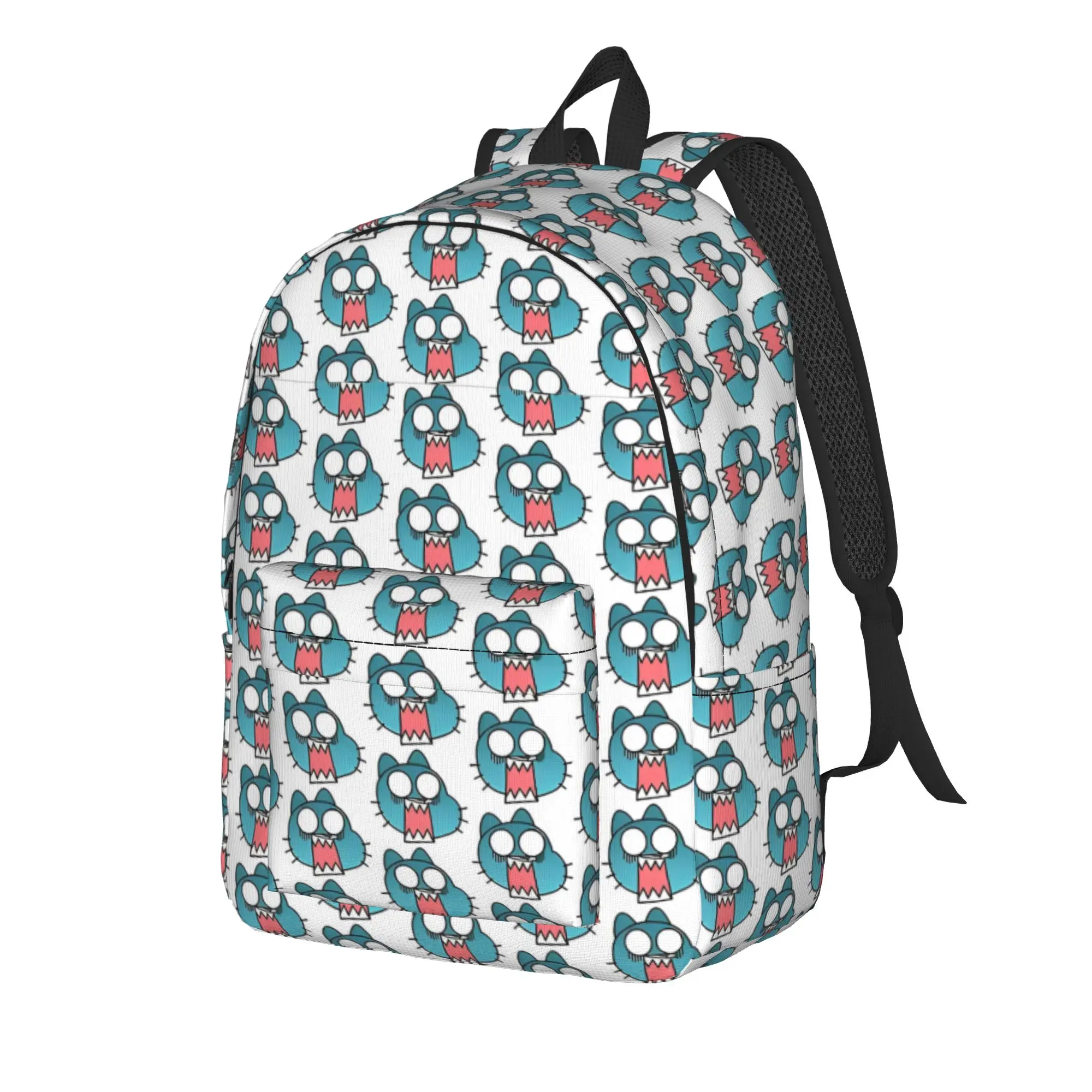 Cute Cartoon Comedy Backpack Student Business Daypack The Amazing World Of Gumballs  Laptop Computer Canvas Bags with Pocket