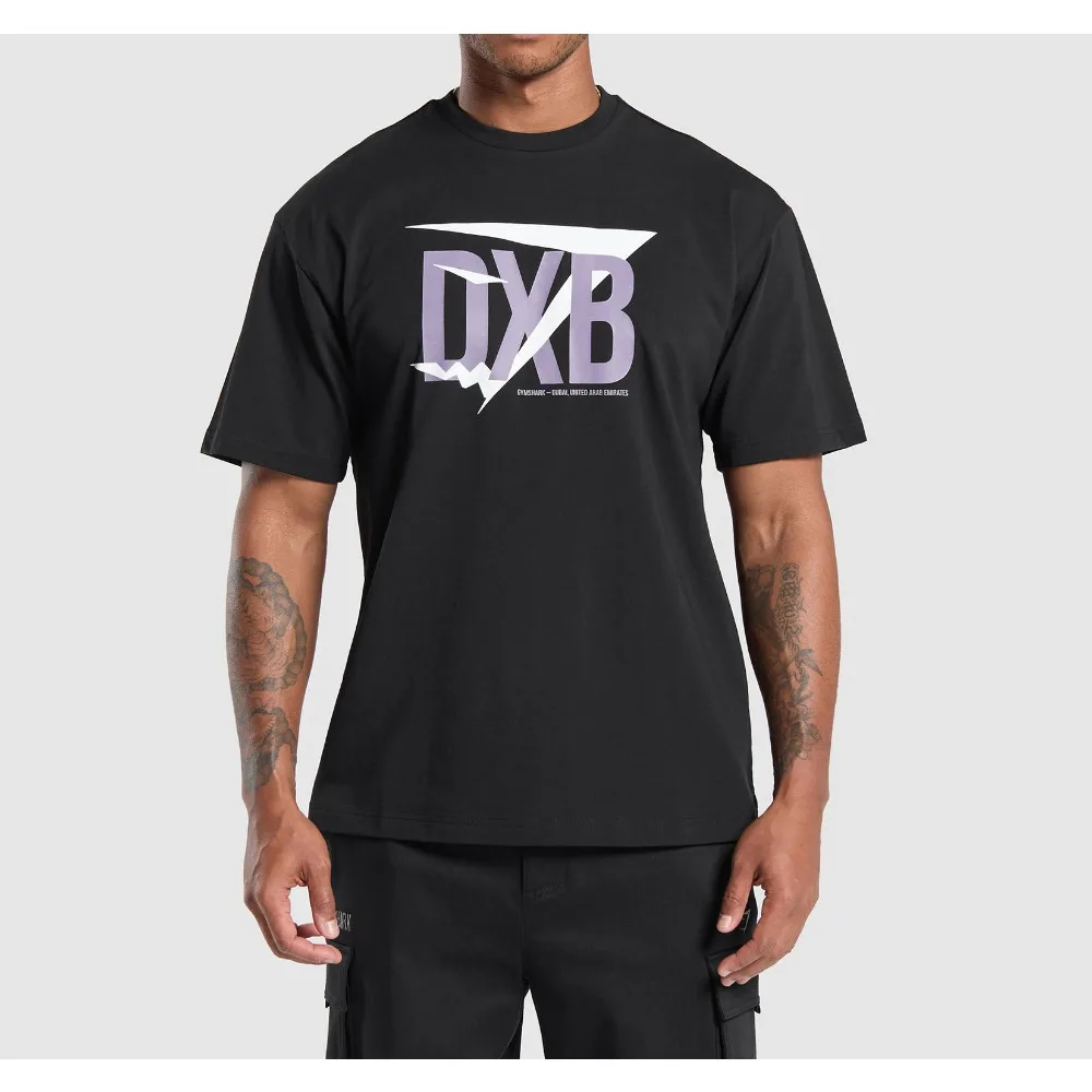 Style Summer New Men\'s T Thirts Sports Fitness Round Neck Oversized T-shirt Gym Running Basketball Training Short Sleeves Top