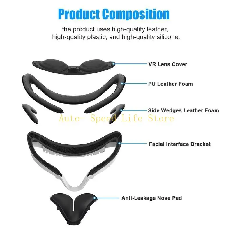 

02DA 7-в-1 для Oculus 2 PU Face Cover Pad Сменные аксессуары для кронштейна лицевого интерфейса