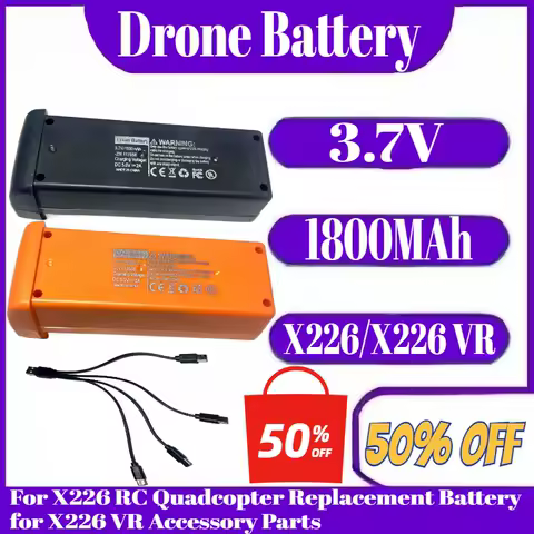 X226/X226 VR Drone Battery 3.7V 1800MAh Battery For X226 RC Quadcopter Replacement Battery for X226 VR Accessory Parts
