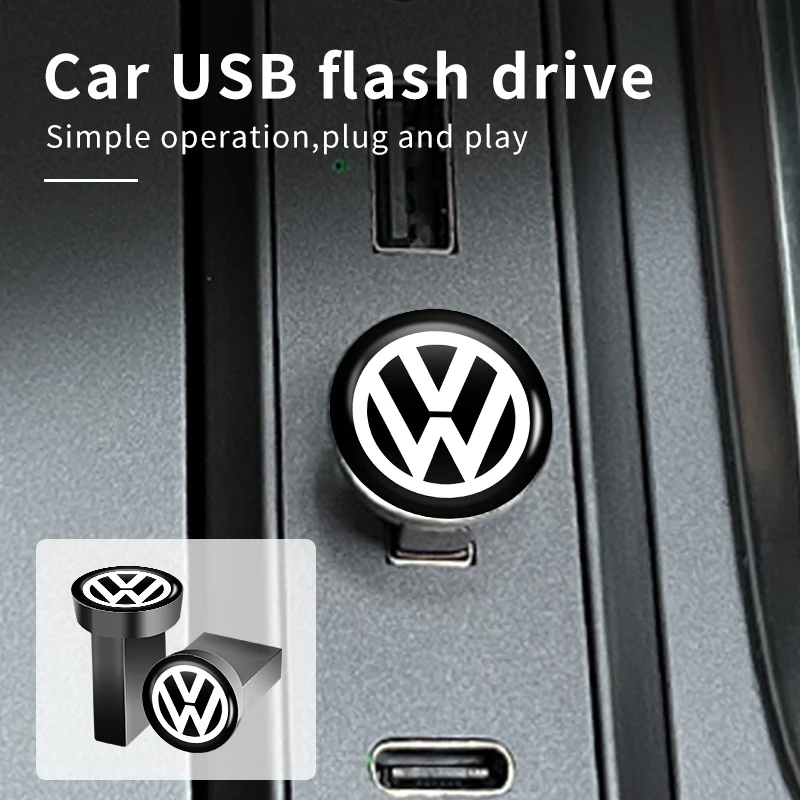 Car Music U Disk USB Flash Driver Storage Memory Stick For Volkswagen VW Passat Golf Tiguan Polo Scirocco Jetta CC T-ROC Touareg