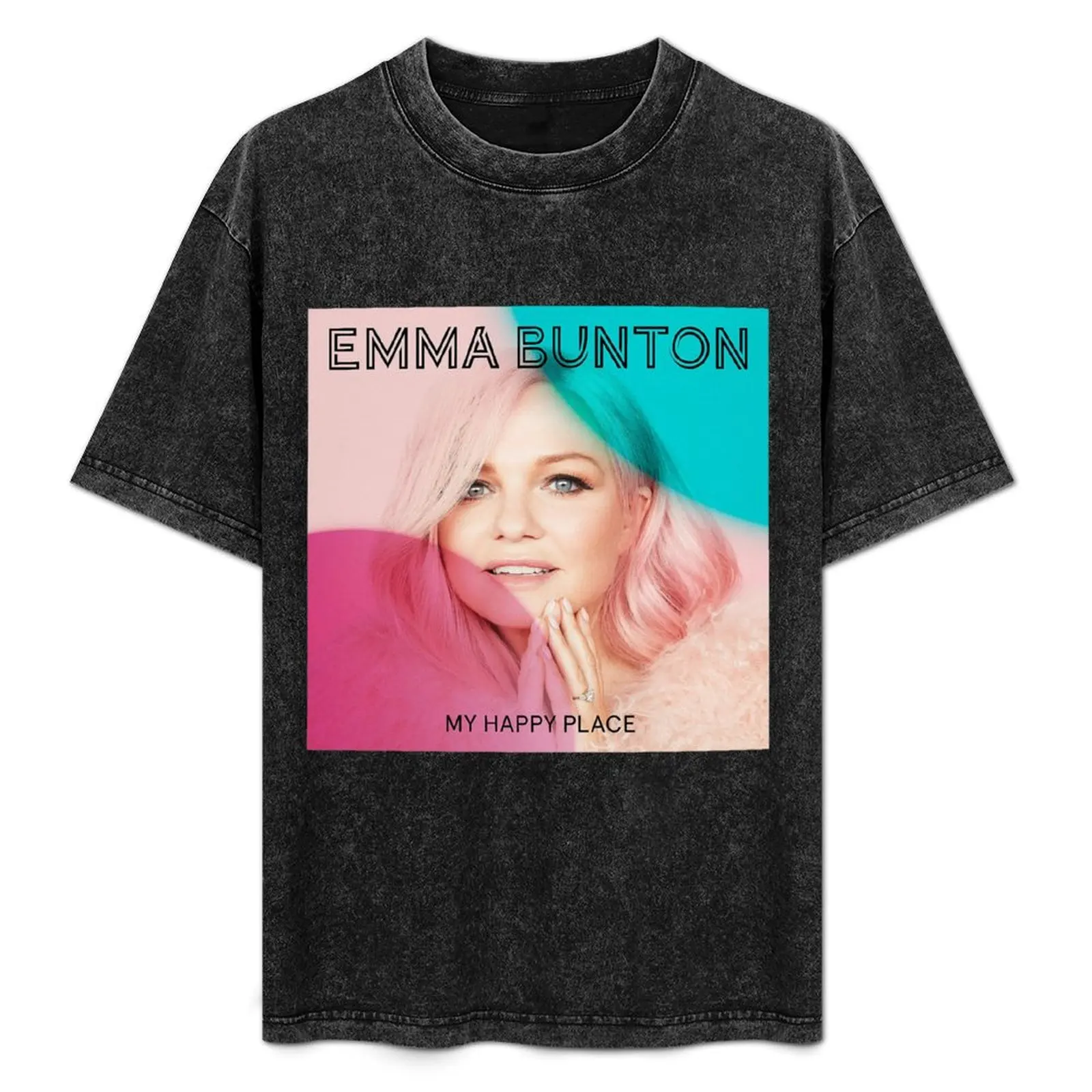 تي شيرت إيما بونتون ماي هابي بليس تي شيرت قطني تي شيرت رجالي تي شيرت كاجوال للرجال