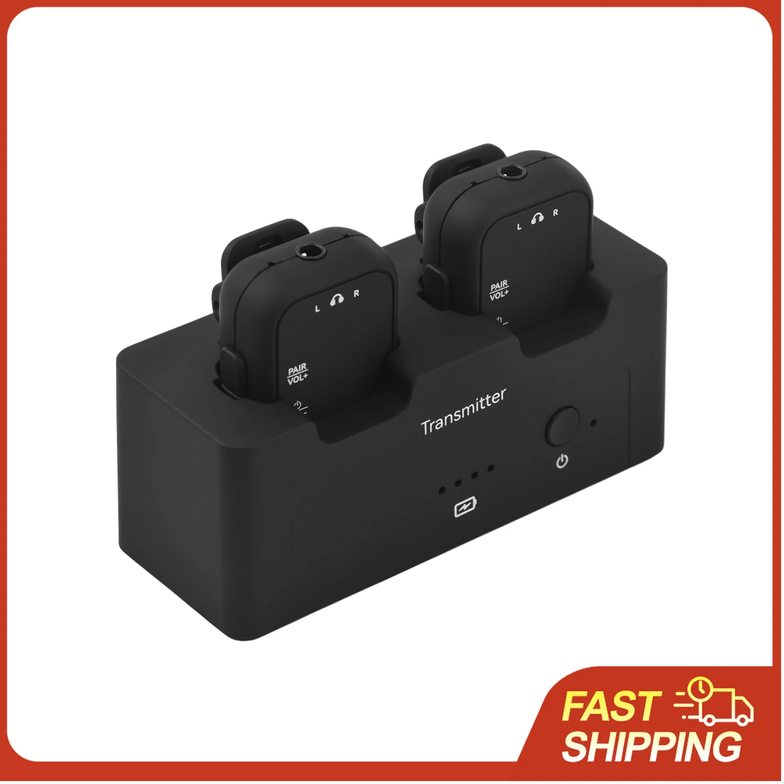 

Беспроводная система мониторинга звука M-VAVE 2.4ГГц: перезаряжаемый 1 передатчик и 2 приемника, 4 режима работы, без потерь качества