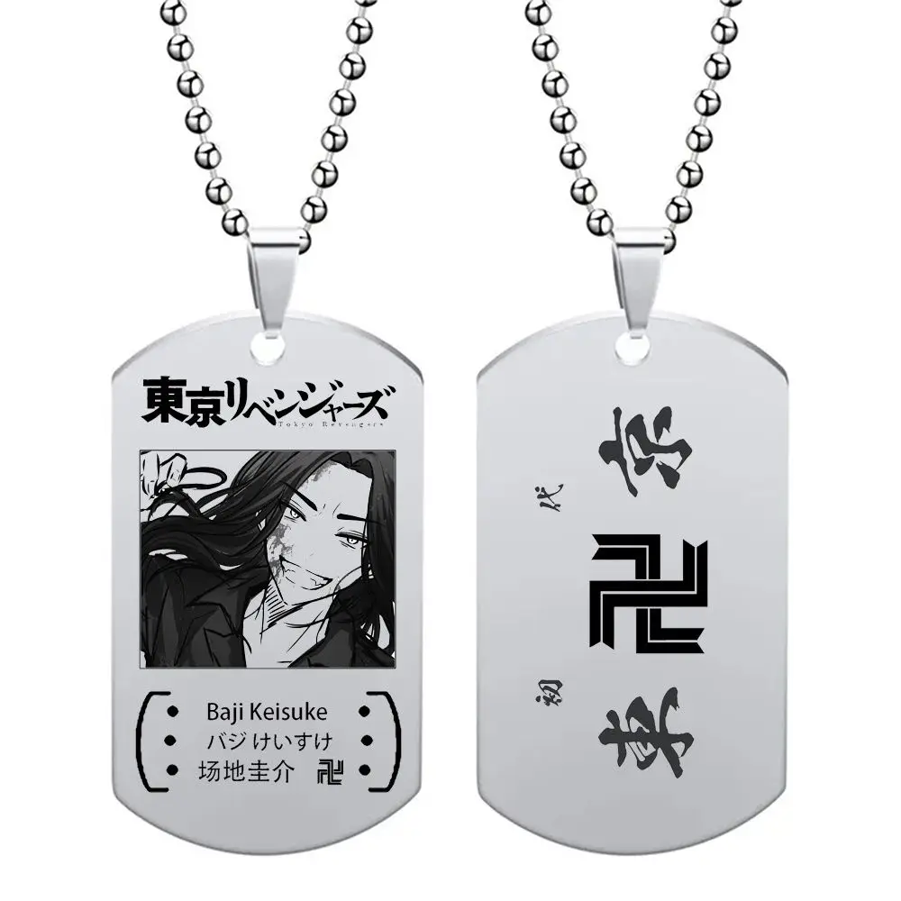 طوكيو المنتقمون أنيمي الطرفية قلادة مجوهرات 2D الفولاذ المقاوم للصدأ قلادة الصيف الموسمية الكرتون الإكسسوارات الصبي هدية