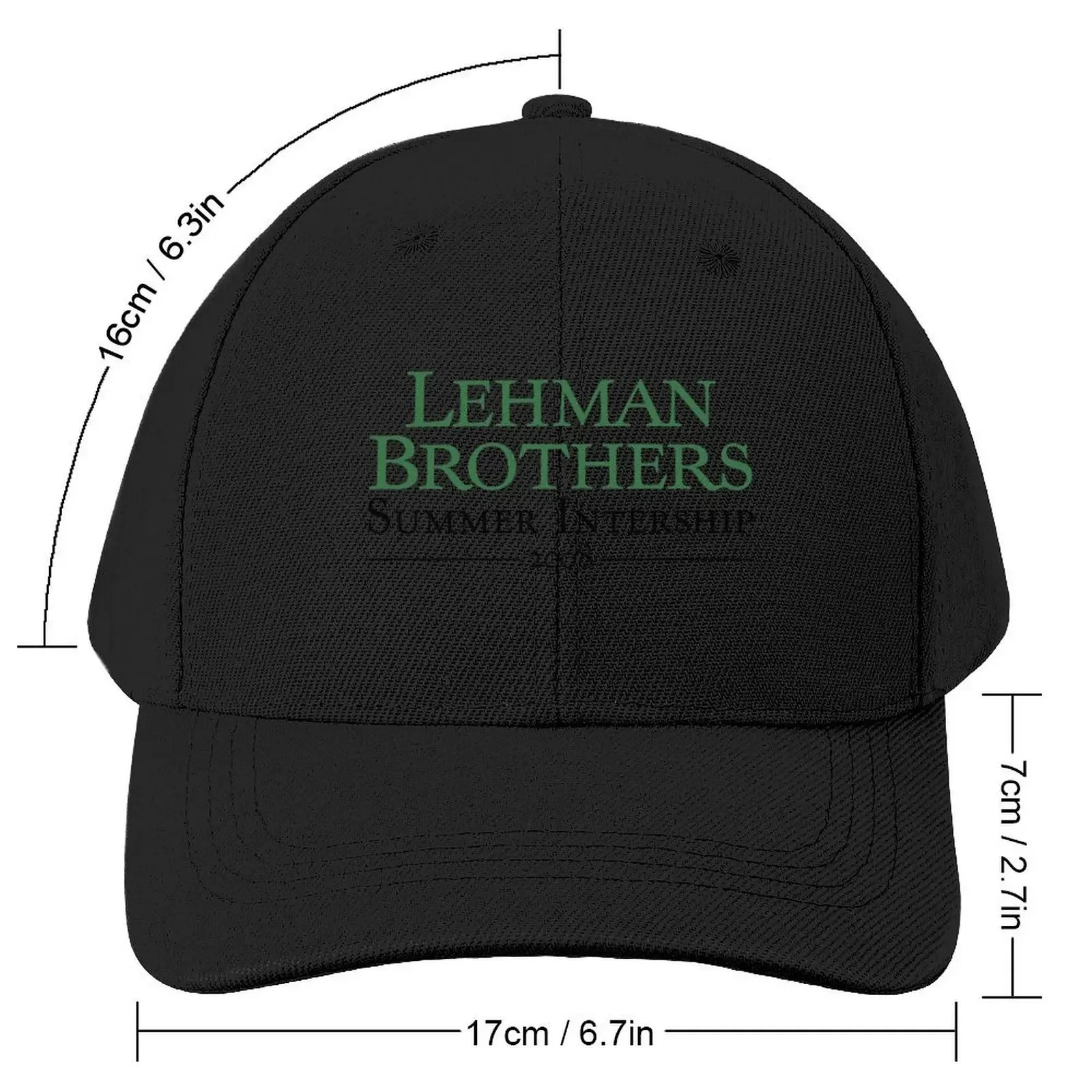 Lehman Brothers Summer Internship 2008 Condensed Baseball Cap Golf Cap Trucker Cap Sunhat Hats For Men Women's