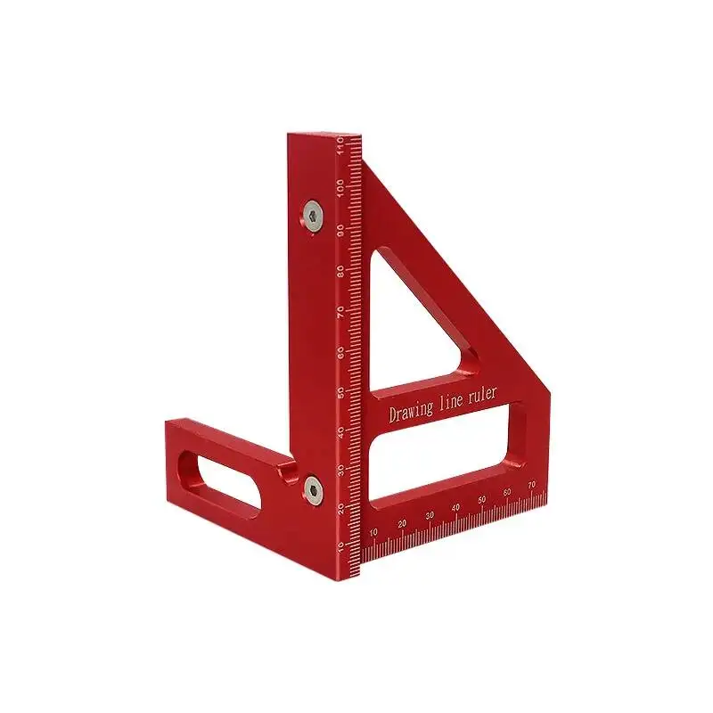 Woodworking Square Protractor Aluminum Alloy Miter Triangle Ruler High Precision Layout Measuring Tool for Engineer Carpenter image 3