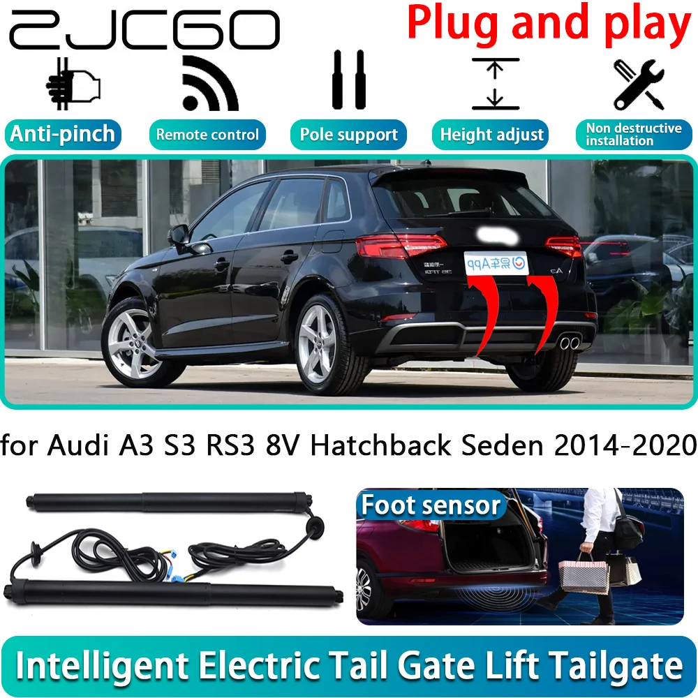 

ZJCGO for Audi A3 S3 RS3 8V Hatchback Seden 2014-2020 Car OEM Electric Powered Tailgate Power Liftgate Automatic Tailgate System