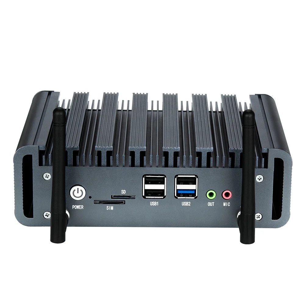 Hot sale mini pc 4 lan port J1900 CPU industrial mini desktop gaming pc with parallel port