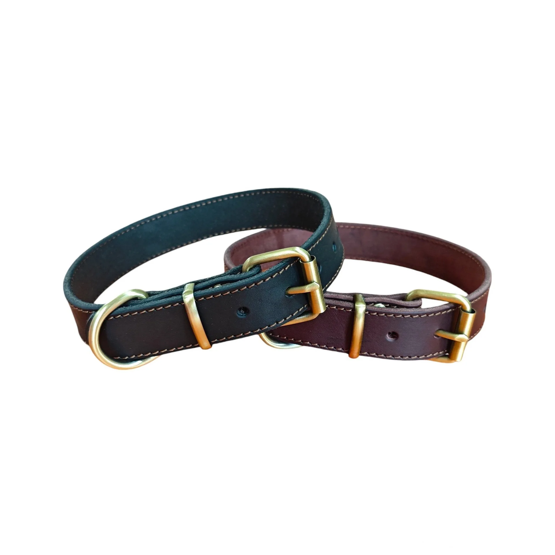 

Vintage pet collar, luxurious genuine leather dog collar, handmade personalized pet collar for small and medium-sized dogs